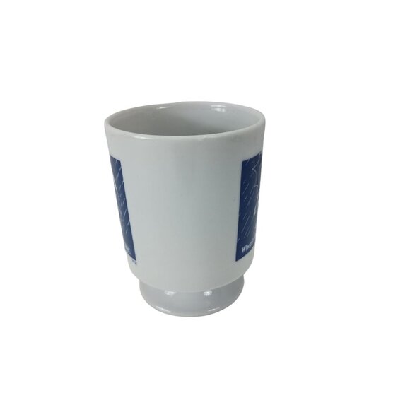 Morton Salt Girl 1921 When It Rains It Pours Pedestal Coffee Mug Vtg. - Picture 3 of 7